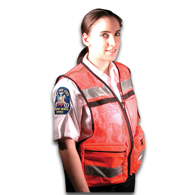 Image of Orange Mesh Vest