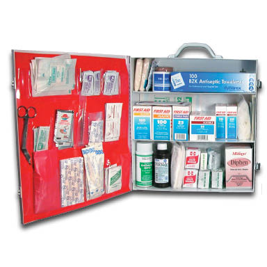 Image of Metal-100 Person First Aid Kit