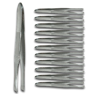 Image of Tweezers Stainless Steel (10/pkg)