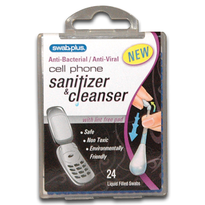 Image of Cell Phone Sanitizer & Cleanser Swabs .12 oz (24/bx)