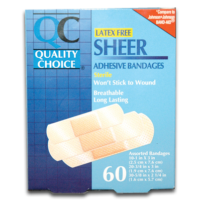 QC+Sheer+Adhesive+Bandages+Asst.+%281%26quot%3B+x+3%26quot%3B%2C+3%2F4%26quot%3B+x+3%26quot%3B%2C+5%2F8%26quot%3B+x+2-1%2F4%26quot%3B%29