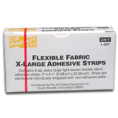 Image of Adhesive Bandage Strips 2" x 4.5" (6/bx)