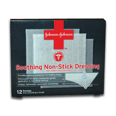 Image of J & J Soothing Non-Stick Dressing (12/box)