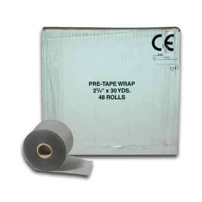Image of Case of Pre Wrap 2.75" x 30 yds. - Black (48/cs)