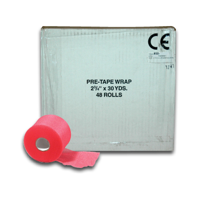 Image of Case of Pre Wrap 2.75" x 30 yds. - Red (48/cs)