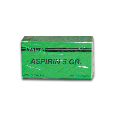 Image of Aspirin Unitized 5 gr. 2pk (25/bx)