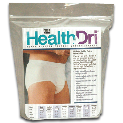 Image of HealthDri Briefs, Men's Moderate, Large 38-40