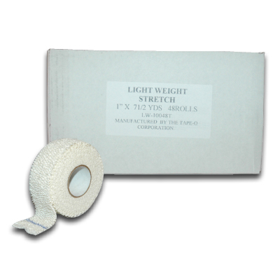 Image of Lightweight Elastic Stretch Tape White 1" x 7-1/2 yds (48/cs)