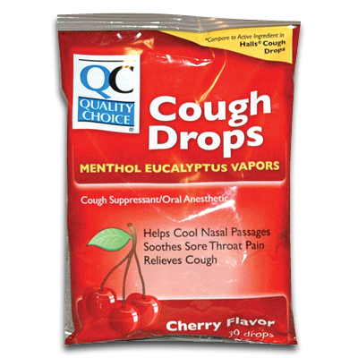 Image of QC Cough Drops Cherry (30/bg)