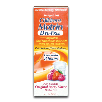 Image of Motrin Oral Suspension Children's - Dye-Free Berry 4 oz.