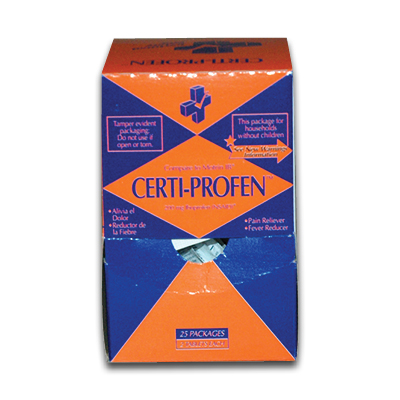 Image of Certi-Prin Tablets, Ibuprofen-25 Packets of 2 Tablets