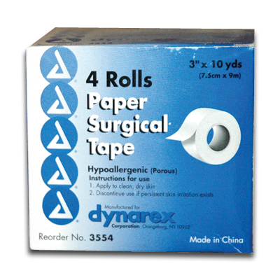 Image of Paper Surgical Tape 3" x 10yds. (4/box)