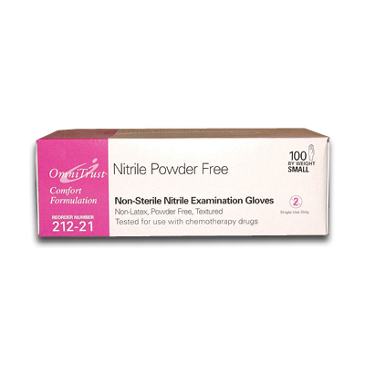 Image of Nitrile Gloves, Powder Free, Small - Omni Trust (100/box)