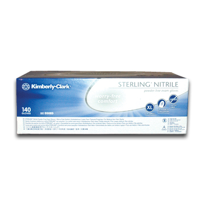 Image of Nitrile Gloves, Powder Free X-Large - Kimberly Clark (140/box)