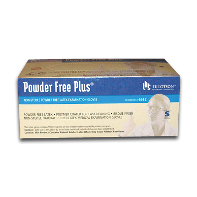 Image of Latex Gloves, Powder-Free, Small - Tillotson (100/box)