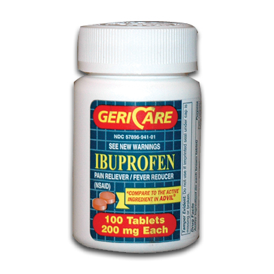 Image of GeriCare Ibuprofen 200 mg Tablets (100/btl)