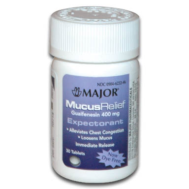 Image of Major Mucus Relief 400 mg Tablets (30/bx)