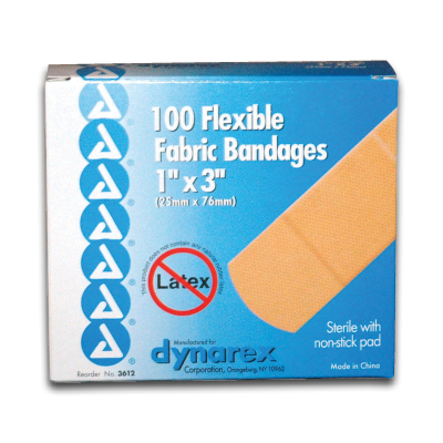 Image of Adhesive Fabric Bandages 1" x 3" (100/bx)