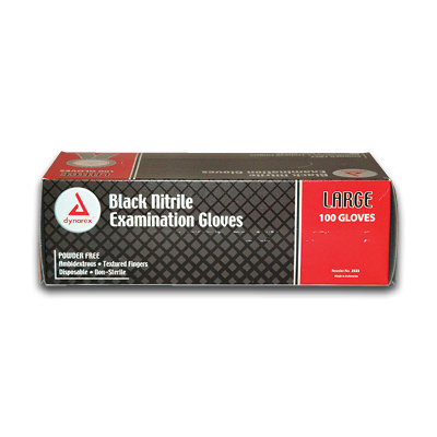 Black+Nitrile+Gloves+Powder+Free+Large+-+Dynarex+%28100%2Fbox%29