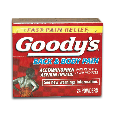 Image of Goody's Back & Body Pain Acetaminophen & Aspirin (24/bx)
