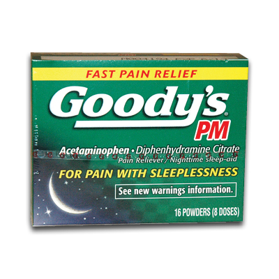 Image of Goody's PM Acetaminophen Powders Pain with Sleeplessness (16/bx)