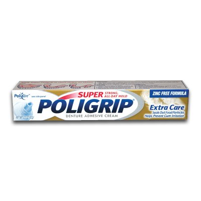 Image of Poligrip Super Extra Care Adhesive Cream 2.2 oz