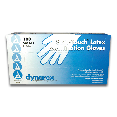 Image of Latex Gloves, Powdered, Small - Dynarex (100/box)