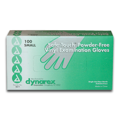 Image of Vinyl Gloves, Powder Free, Small - Dynarex (bx/100)
