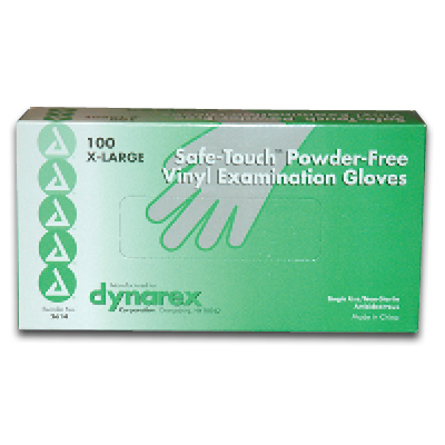Image of Vinyl Gloves, Powder-Free, X-Large - Dynarex (100/bx)