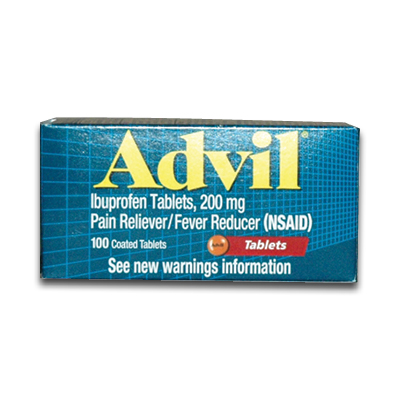 Image of Advil Ibuprofen Tablets 200 mg (100/bx)