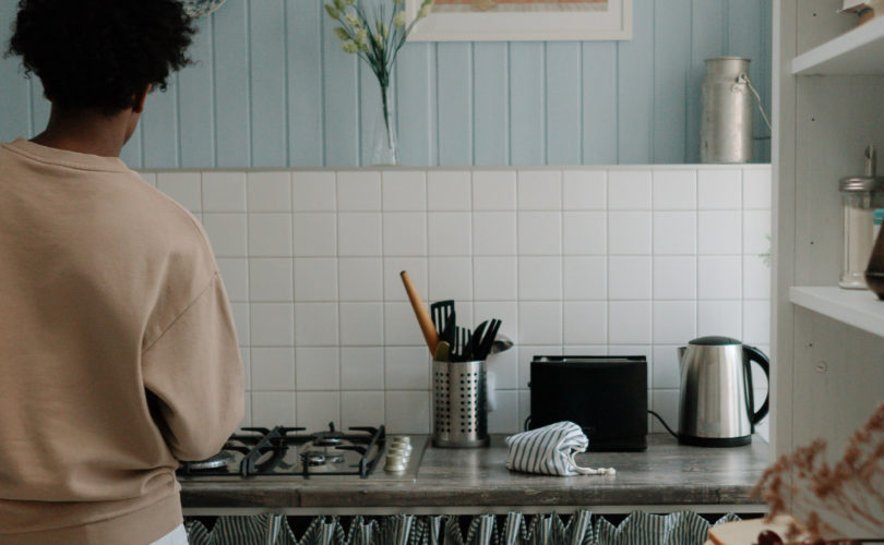 Person in Kitchen alone