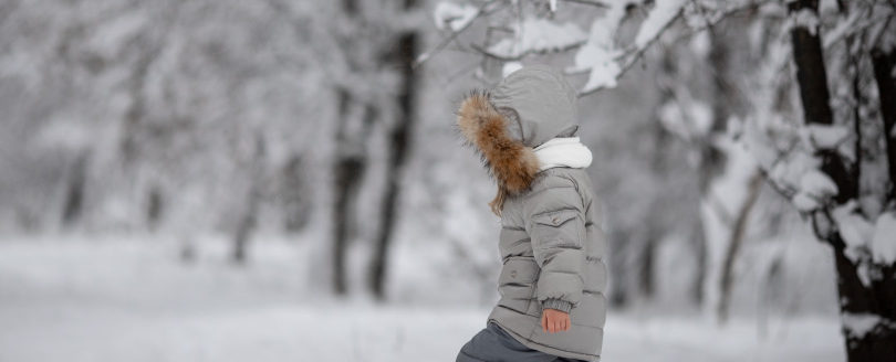 In the snow with exposed hands