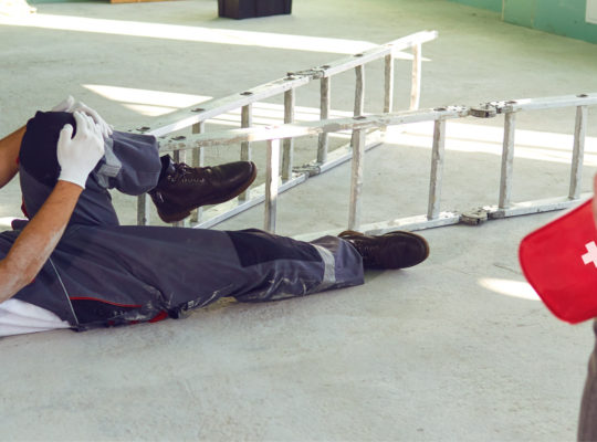 injured knee needs cold pack