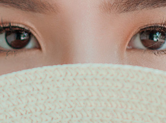 persons eyes behind cloth