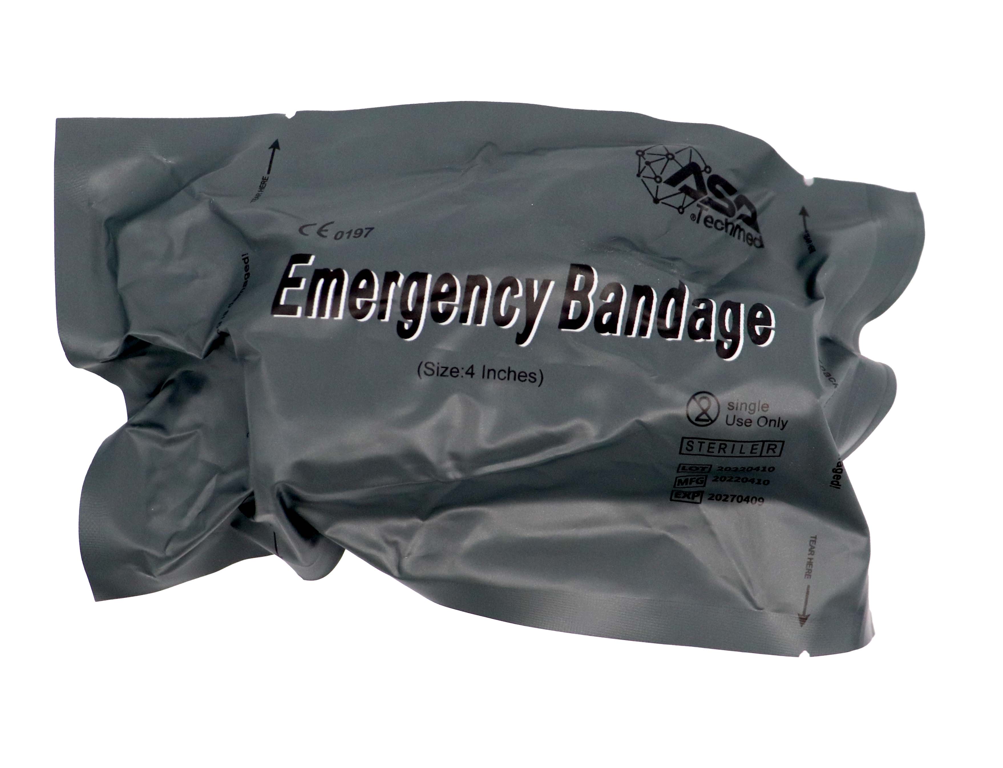 4 inch Israeli Emergency Bandage - White, This 4 Wide Israeli Emergency Bandage Is The Same As The Original 4 Israeli Bandage. by PerSys Medical