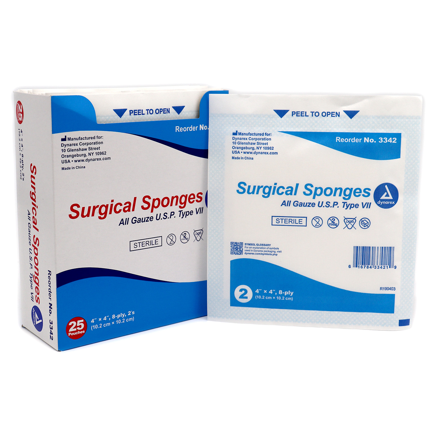 Surgical Sponge 4" x 4" (25 box) eFirstAidSupplies