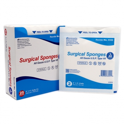 Surgical Sponge 4" x 4" (25 box)