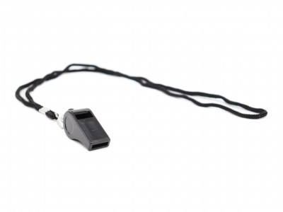 Black Plastic Safety Whistle