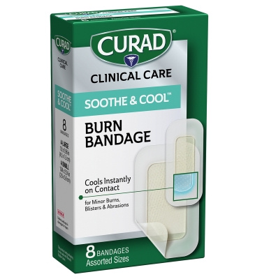 CURAD Soothe & Cool Burn Bandages (8/ct)