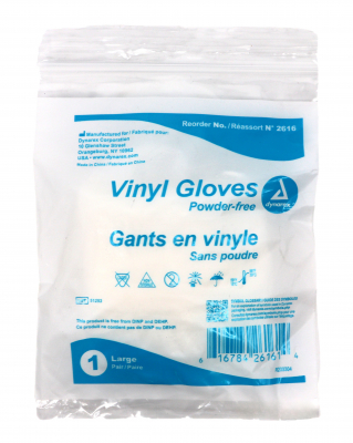 Vinyl Gloves 1-Pair Large