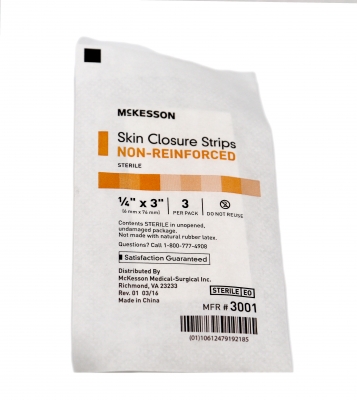 Wound Closure Strips 1/4" x 3" 3 Strips