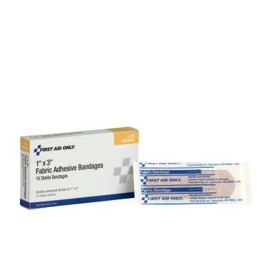 1"X3" Fabric Bandages (16/bx)