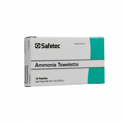 Safetec Ammonia Inhalant Towelettes 10ct