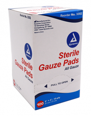 Gauze Pads 2" x 2" (100/bx)