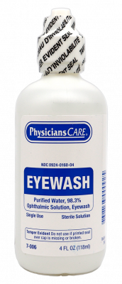 First Aid Eyewash Single-Use 4 oz.