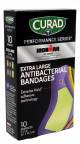 Curad XL Antibacterial Bandages (10/bx)