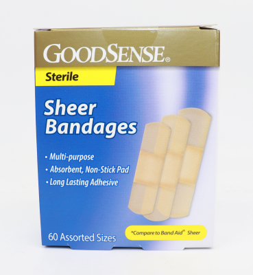 Sheer Adhesive Bandages Assorted Sizes