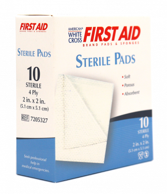 Gauze Pads 2" x 2" 4 Ply (10/box)