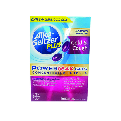 Alka-Seltzer Plus PowerMax Cold & Cough Relief 16/Ct