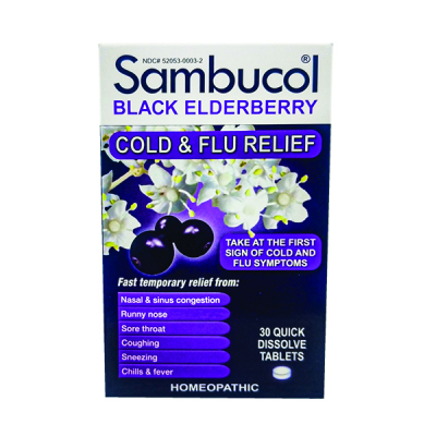 Sambucol Cold & Flu Quick Dissolve 30/Ct